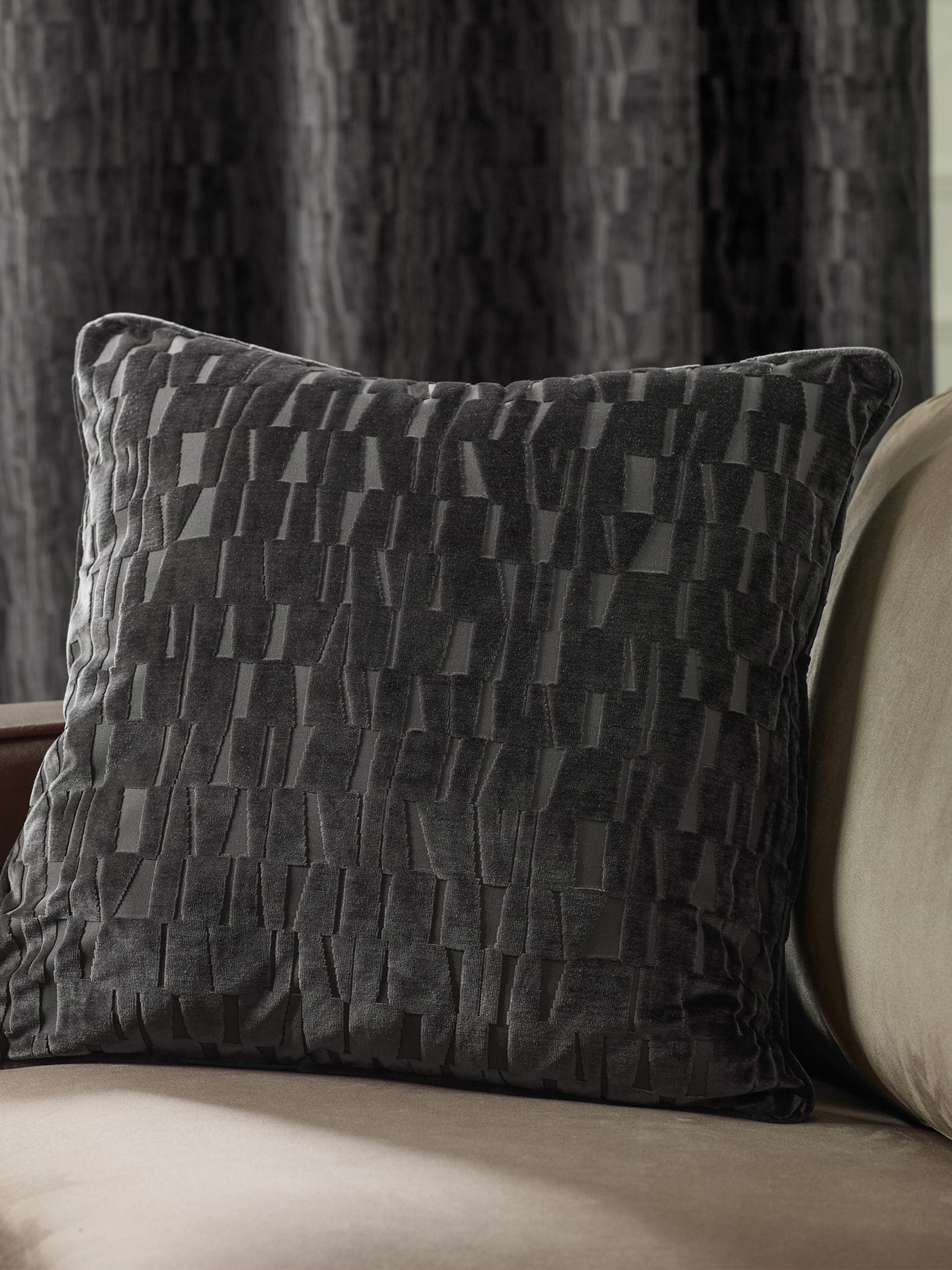 Paoletti Mink Manhattan Velvet Cushion 50cm