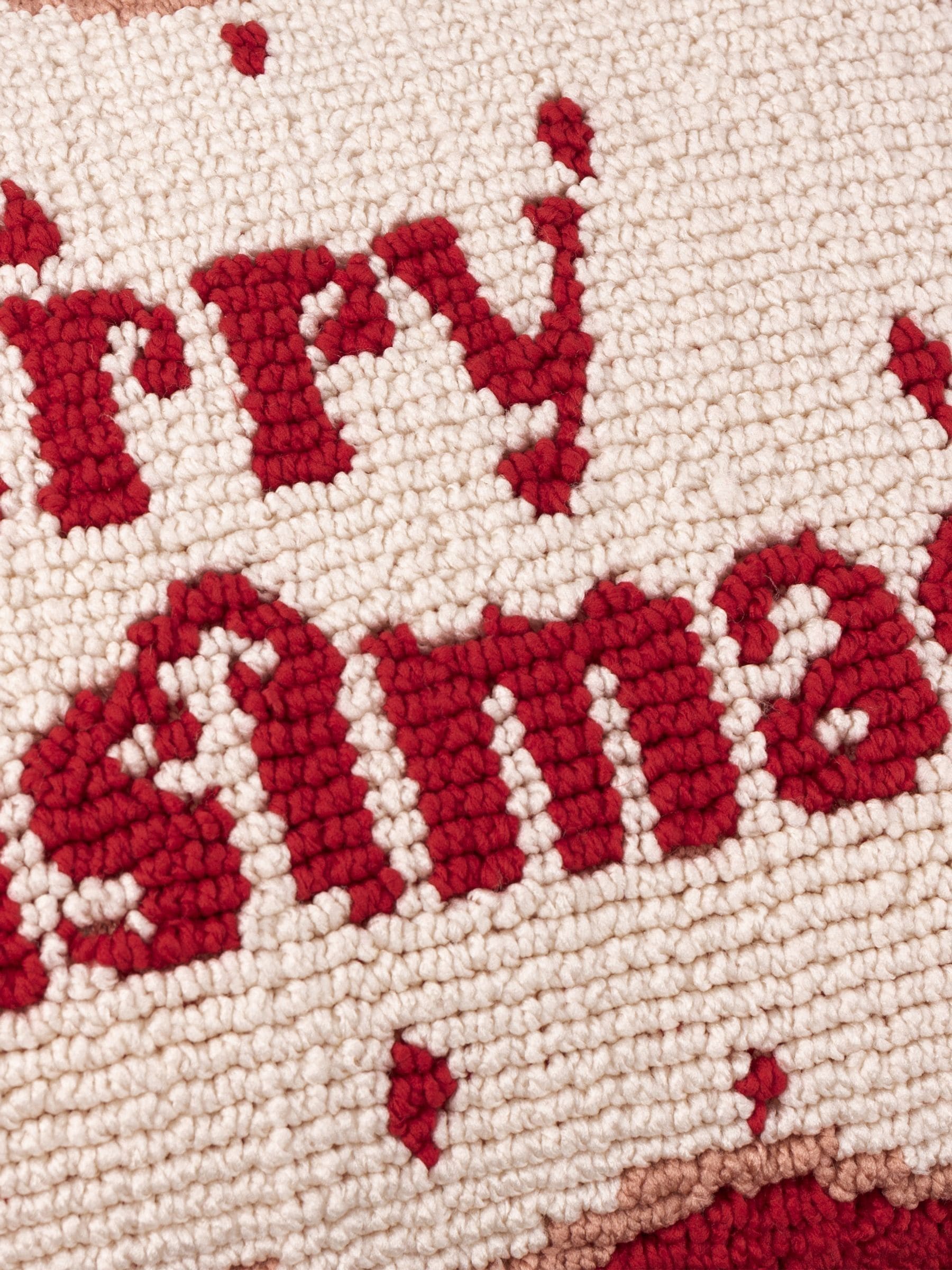 Furn Candy Merry Christmas tufted cushion, imported from the UK