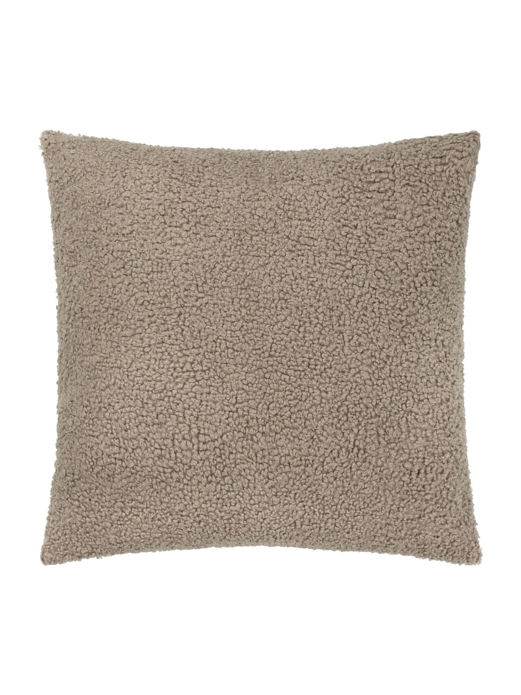 Yard Taupe Brown Cabu Chunky Boucle Cushion
