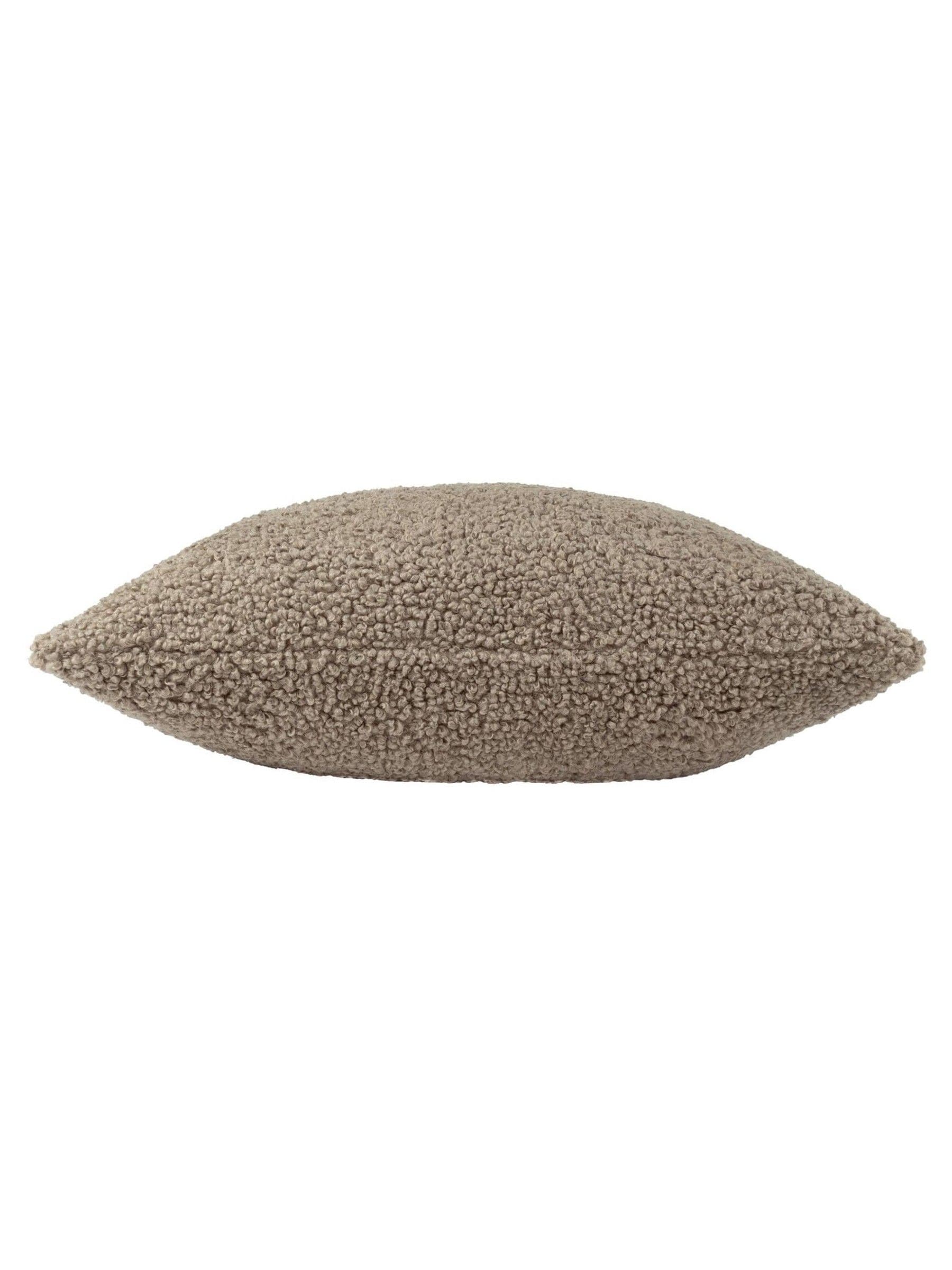 Yard Taupe Brown Cabu Chunky Boucle Cushion