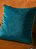 Furn Teal Ochre Meridian Velvet 55 x 55cm Cushion