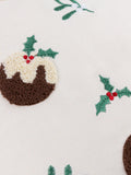 Furn multicolour Christmas pudding tufted cushion (British brand)