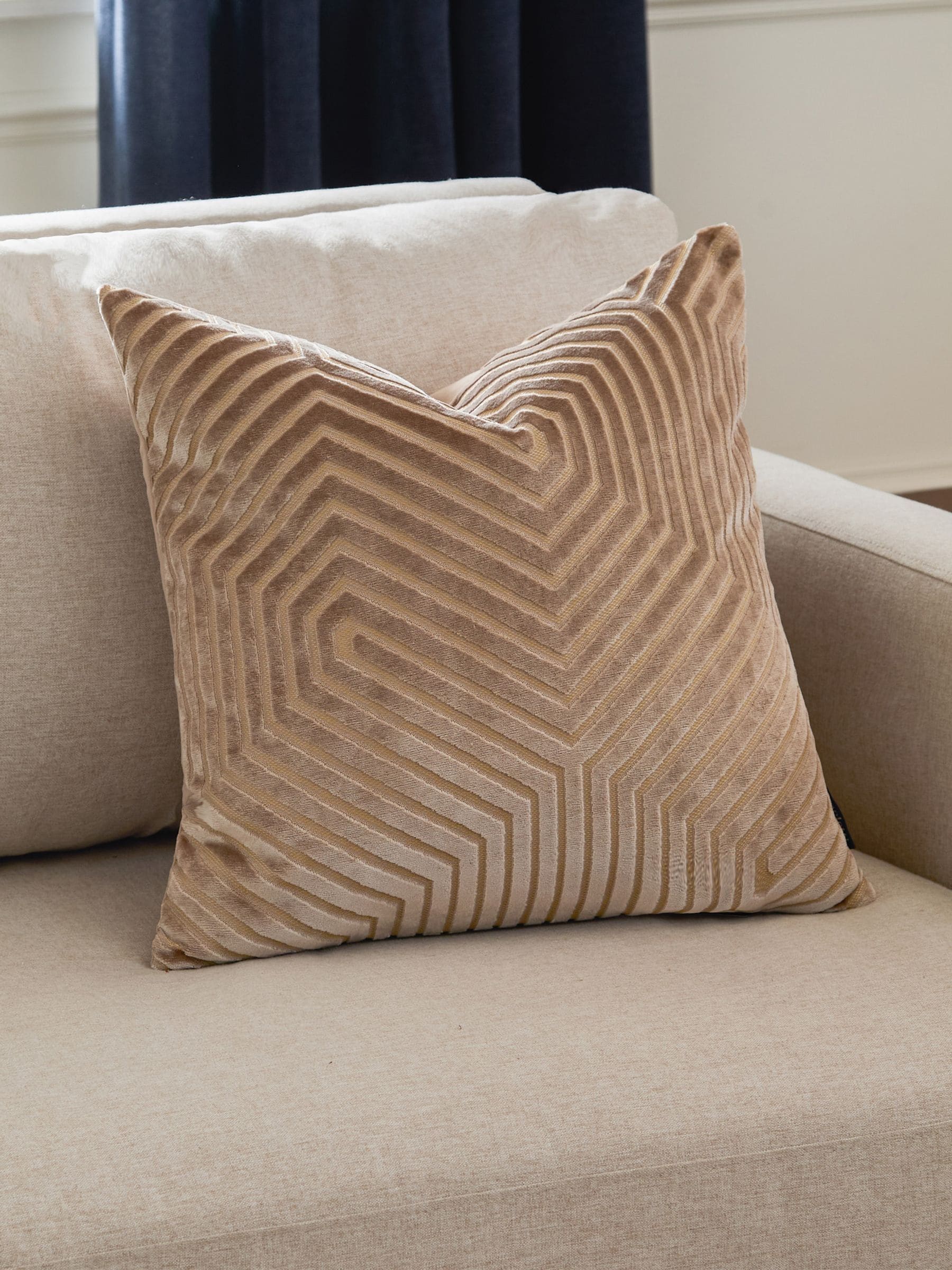 Paoletti Mink Empress Faux Fur Cushion