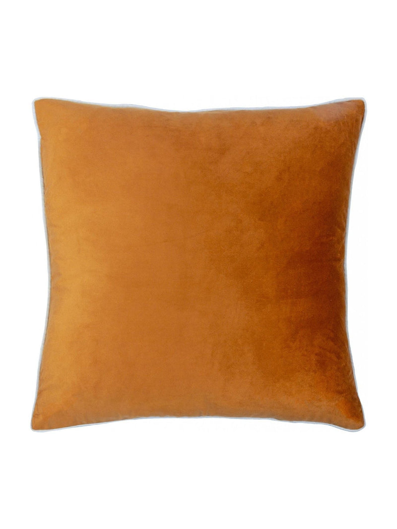 Furn Ginger Ecru Meridian Velvet 45 x 45cm Cushion