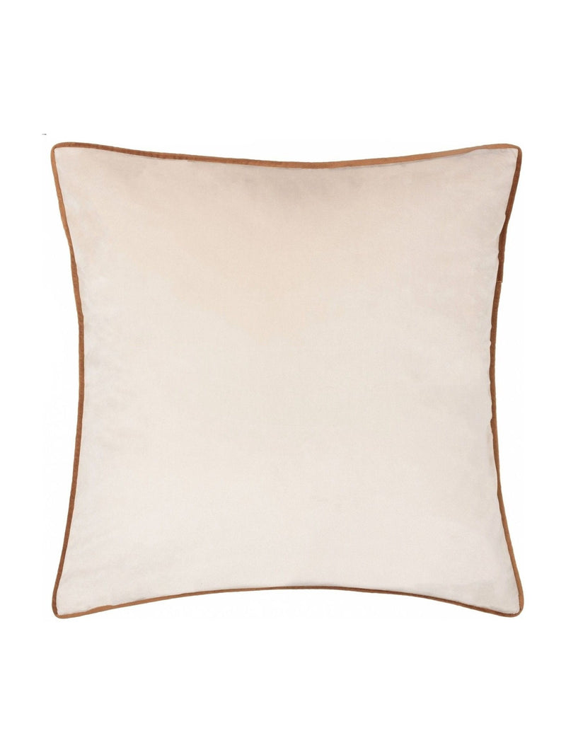 Furn Ecru Ginger Meridian Velvet 45 x 45cm Cushion