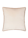 Furn Ecru Ginger Meridian Velvet 45 x 45cm Cushion