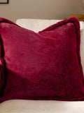 Furn Berry Red Kallu Faux Fur 45 x 45cm Cushion