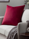 Furn Cranberry Mocha Meridian Velvet 45 x 45cm Cushion