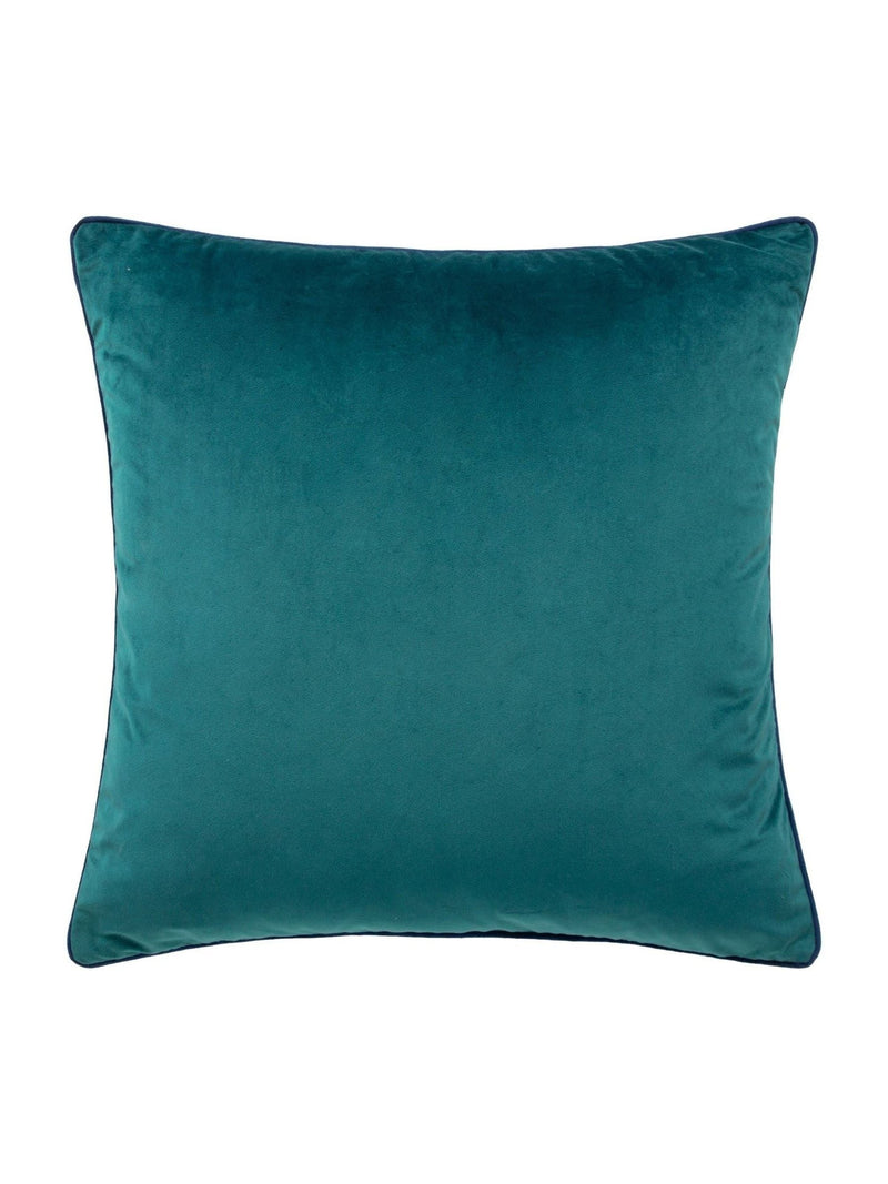 Furn Teal Navy Meridian Velvet 45 x 45cm Cushion