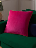 Furn Hot Pink Lime Meridian Velvet 45 x 45cm Cushion