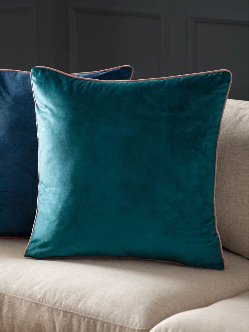 Furn Teal Blush Meridian Velvet 45 x 45cm Cushion