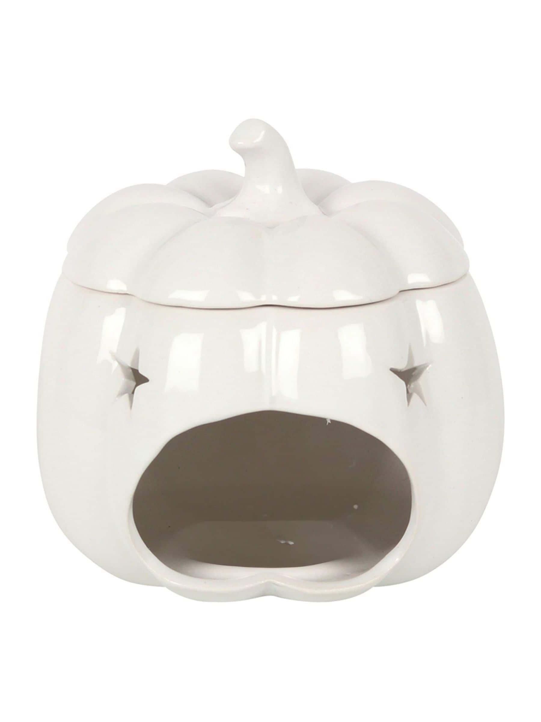 Something Different white pumpkin oil burner 13.5cm height (British brand)