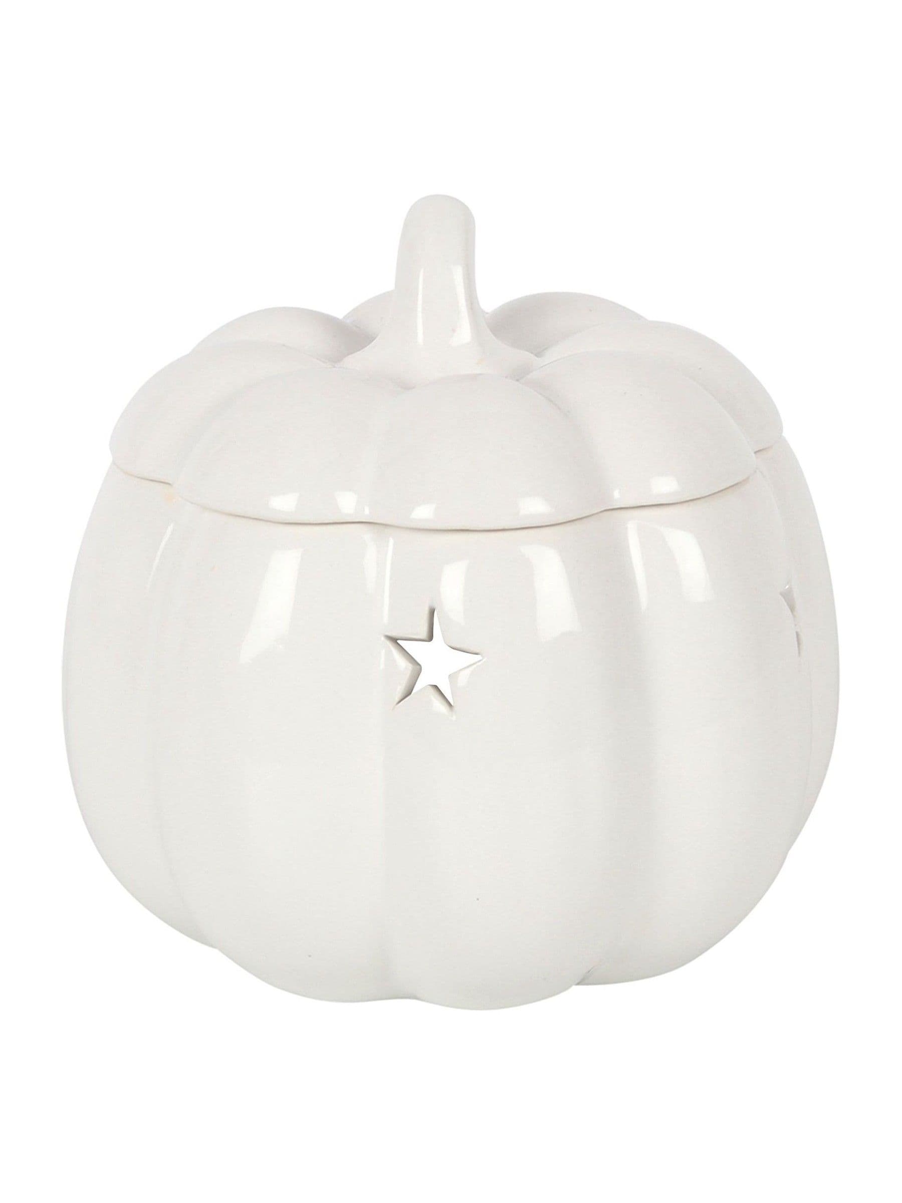 Something Different white pumpkin oil burner 13.5cm height (British brand)