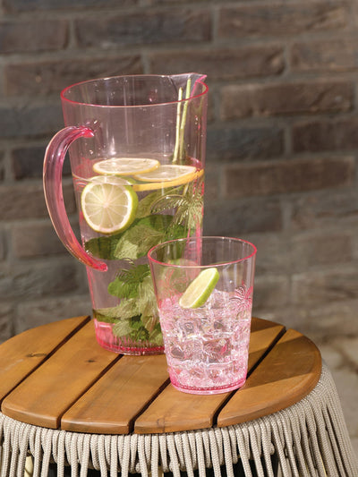 Next Decoris Pink Pitcher and Plastic Glasses Set- Buy online at McGrocer