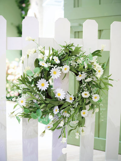 Next Decoris Daisy Wreath Artificial Flower Wreath 55 cm- Buy online at McGrocer