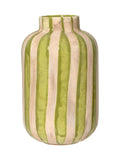 Decoris striped vase terracotta 29.5cm - British product