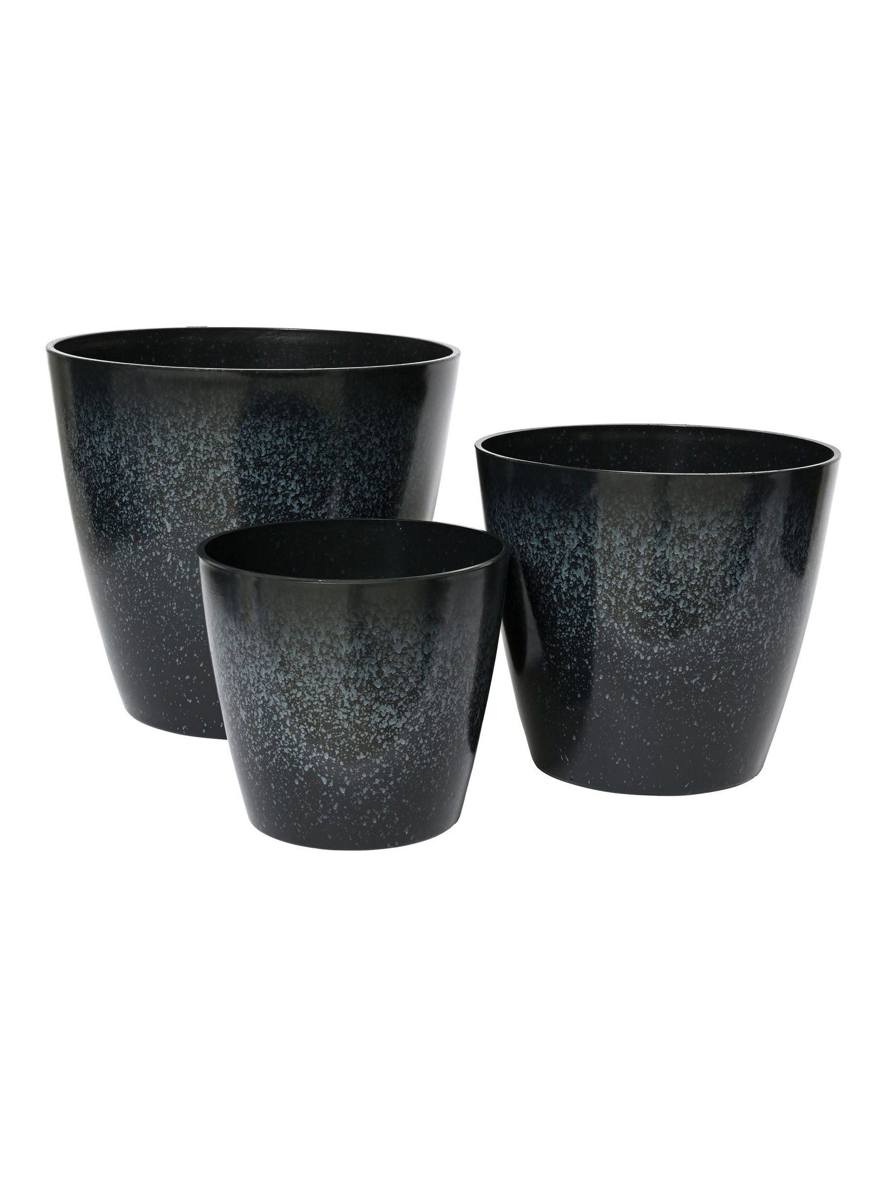 Decoris Felix plastic planters set of 3, UK version