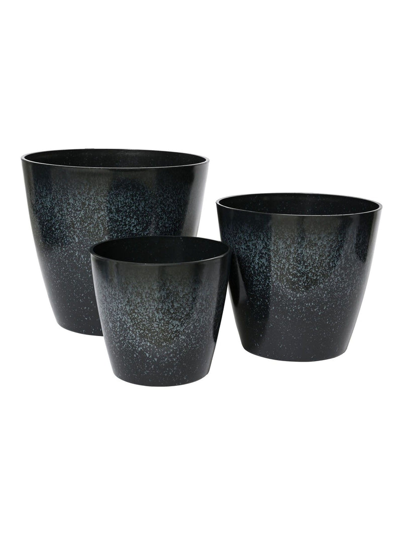Decoris Felix plastic planters set of 3, UK version