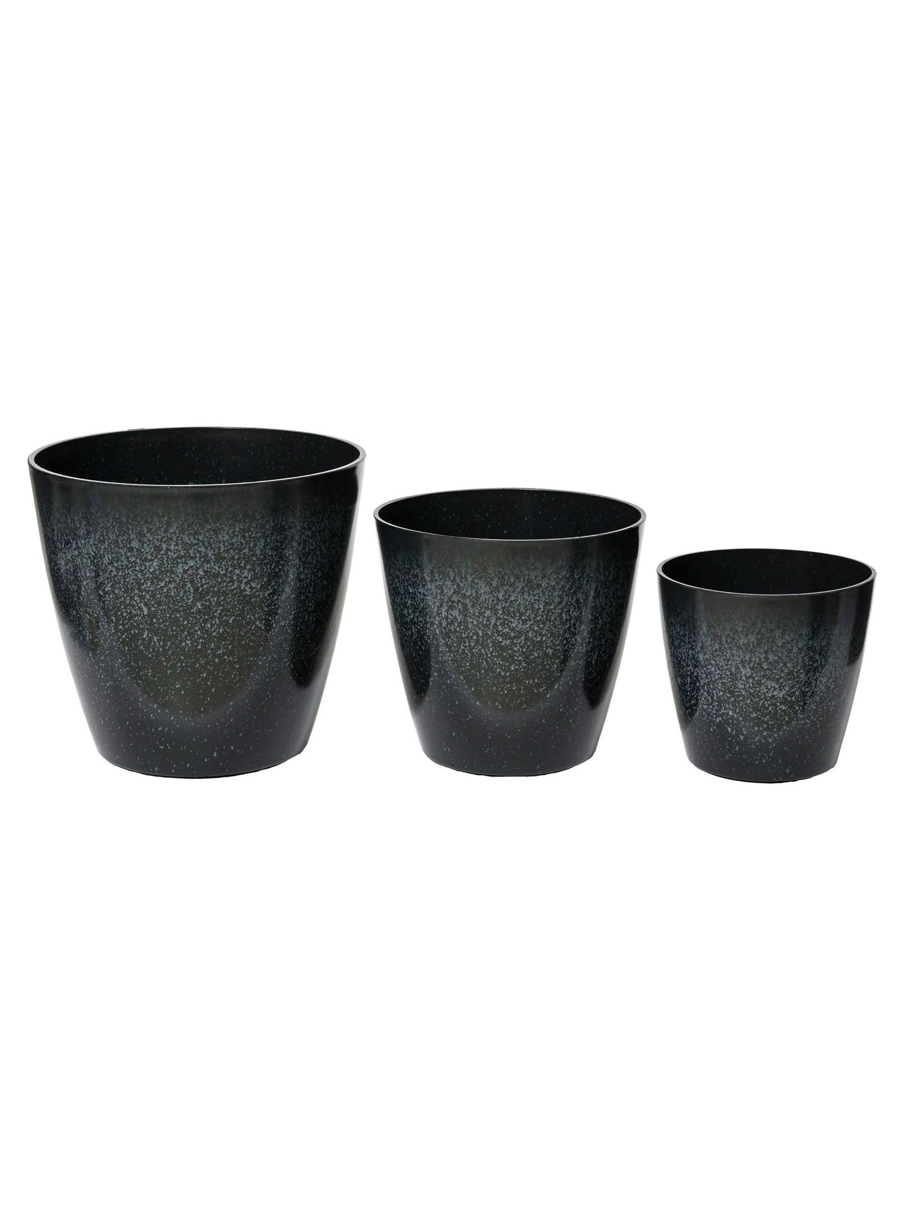 Decoris Felix plastic planters set of 3, UK version