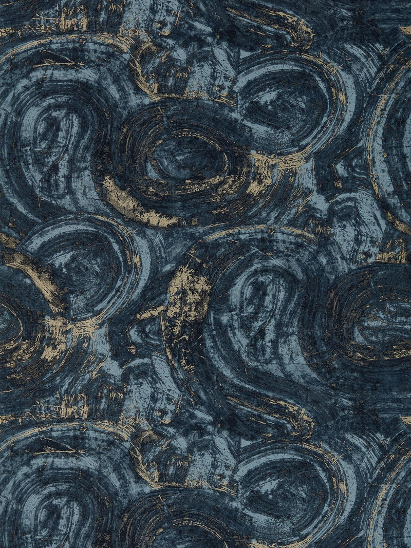 Clarke and Clarke Ink or Gilver Hatoum Metropolitan A4 Wallpaper Sample
