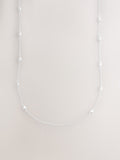 Gold Tone Rope Beaded Long Necklace