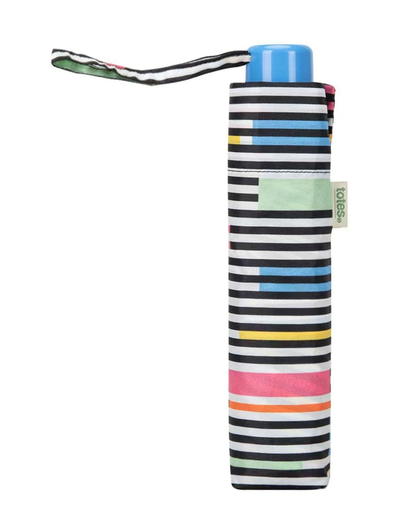 totes light blue supermini print umbrella, imported from the UK