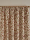 Voyage Maison red floral jacquard pencil pleat curtains 229x183cm, imported from the UK