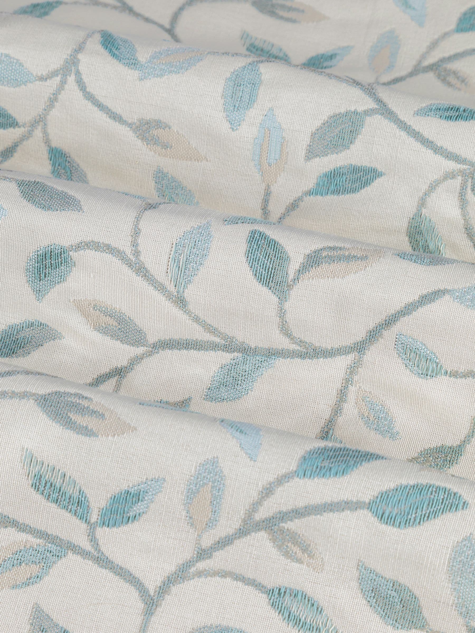 Voyage Maison Blue Cervino floral jacquard curtains 229x183cm, imported from the UK