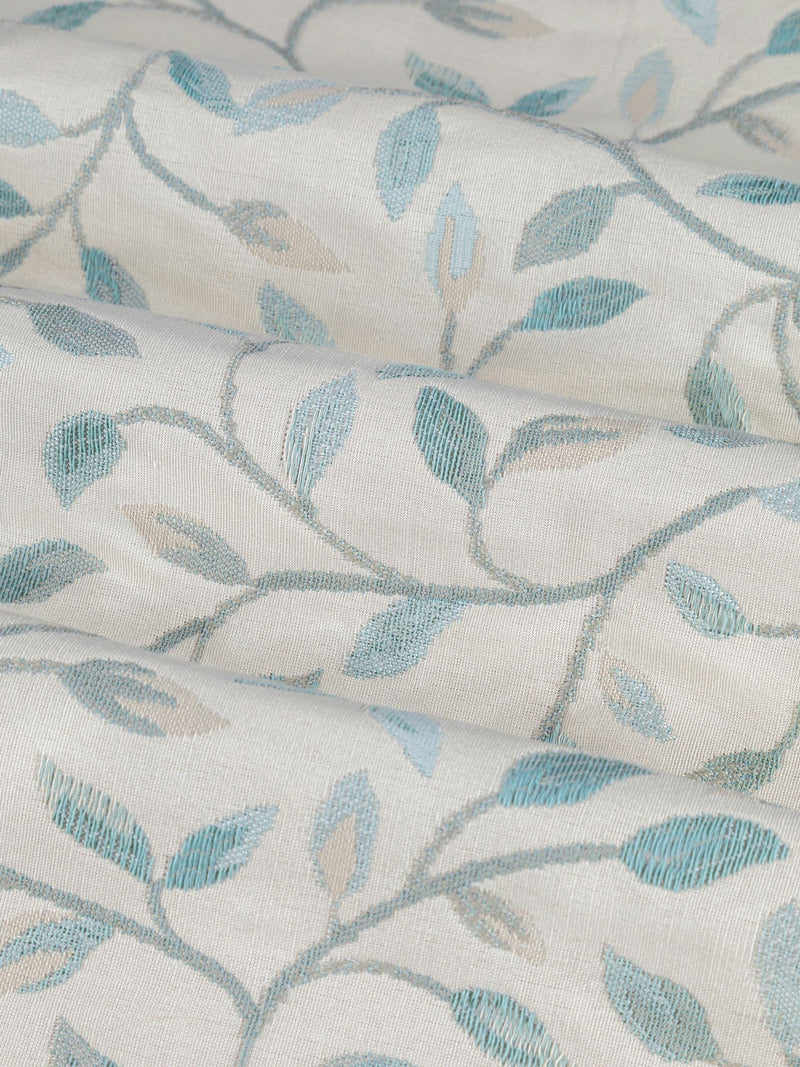 Voyage Maison Blue Cervino floral jacquard curtains 229x183cm, imported from the UK