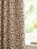 Voyage Maison purple jacquard pencil pleat curtains, imported from the UK