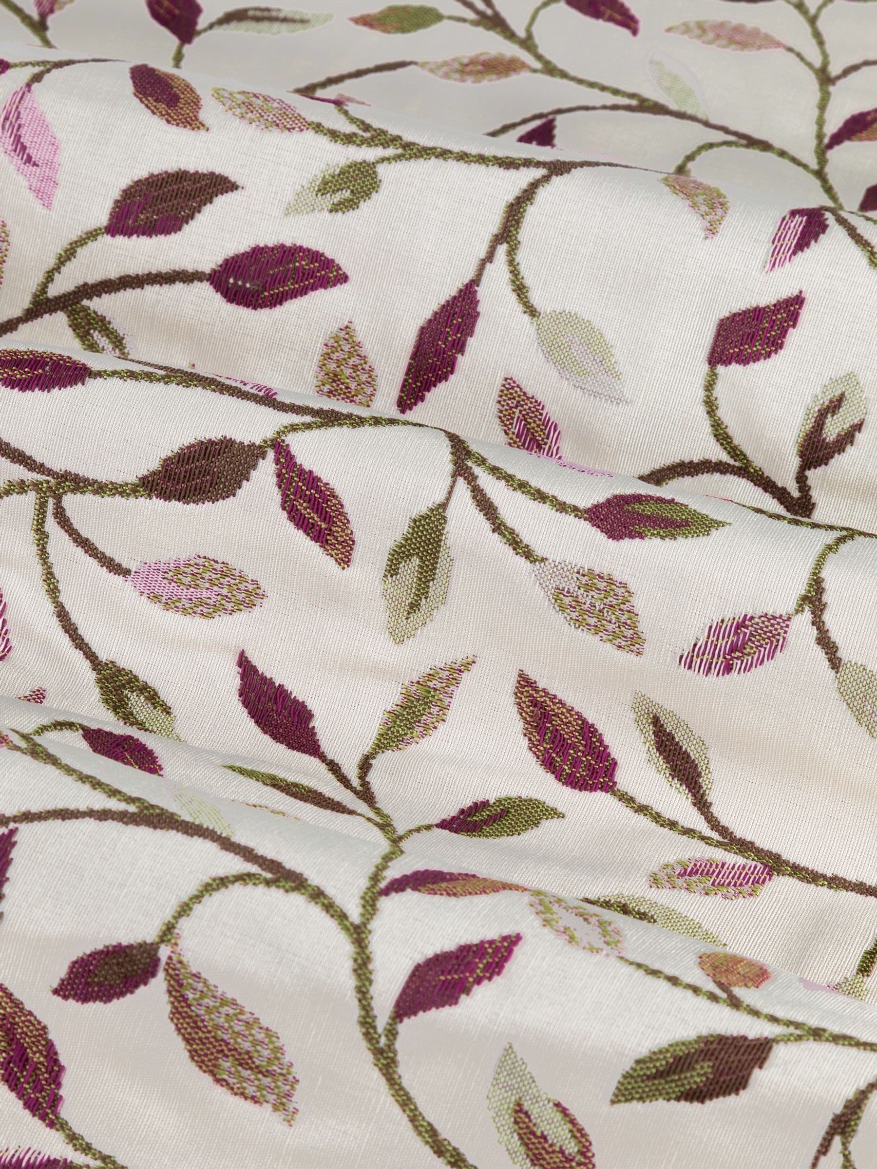 Voyage Maison purple jacquard pencil pleat curtains, imported from the UK