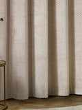 Paoletti champagne Neptune velvet eyelet curtains - British brand