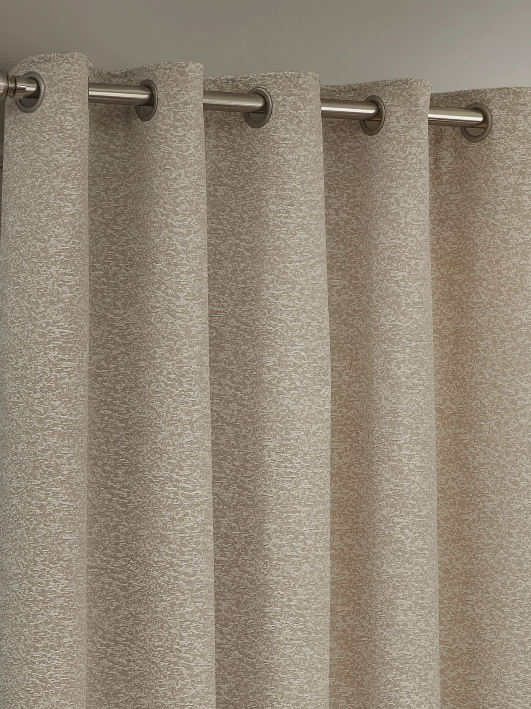Paoletti Natural Galaxy Chenille room darkening curtains, UK version