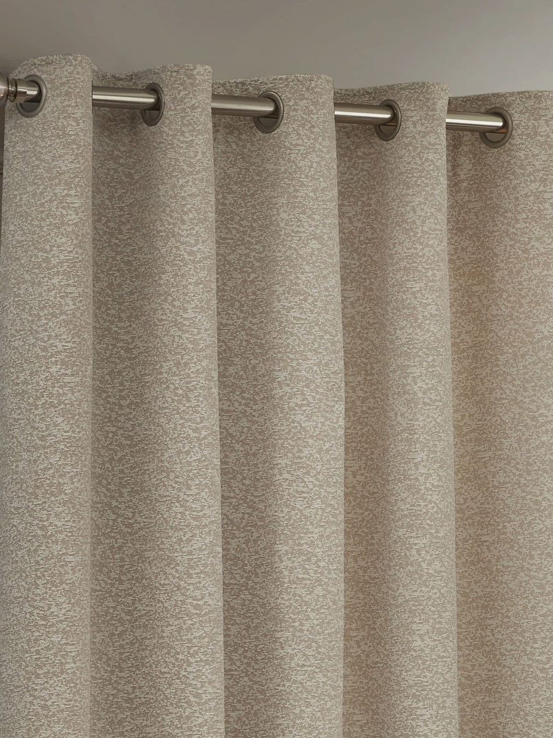 Paoletti Natural Galaxy Chenille room darkening curtains, UK version