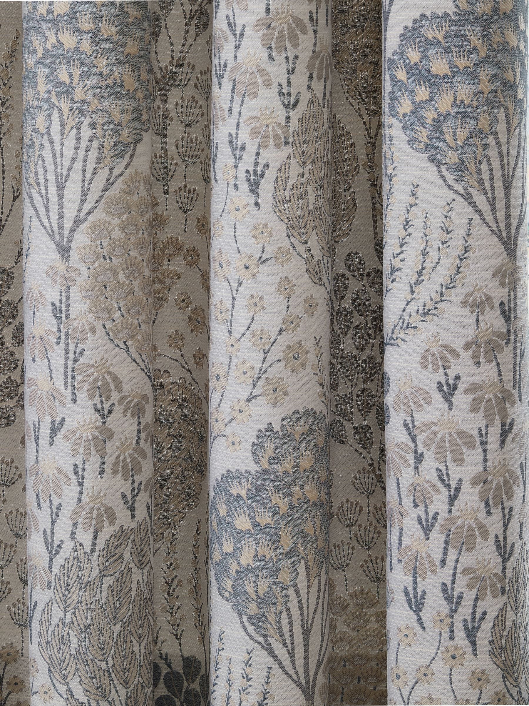 Wylder Blue Wedgewood Ophelia floral jacquard curtains - UK version