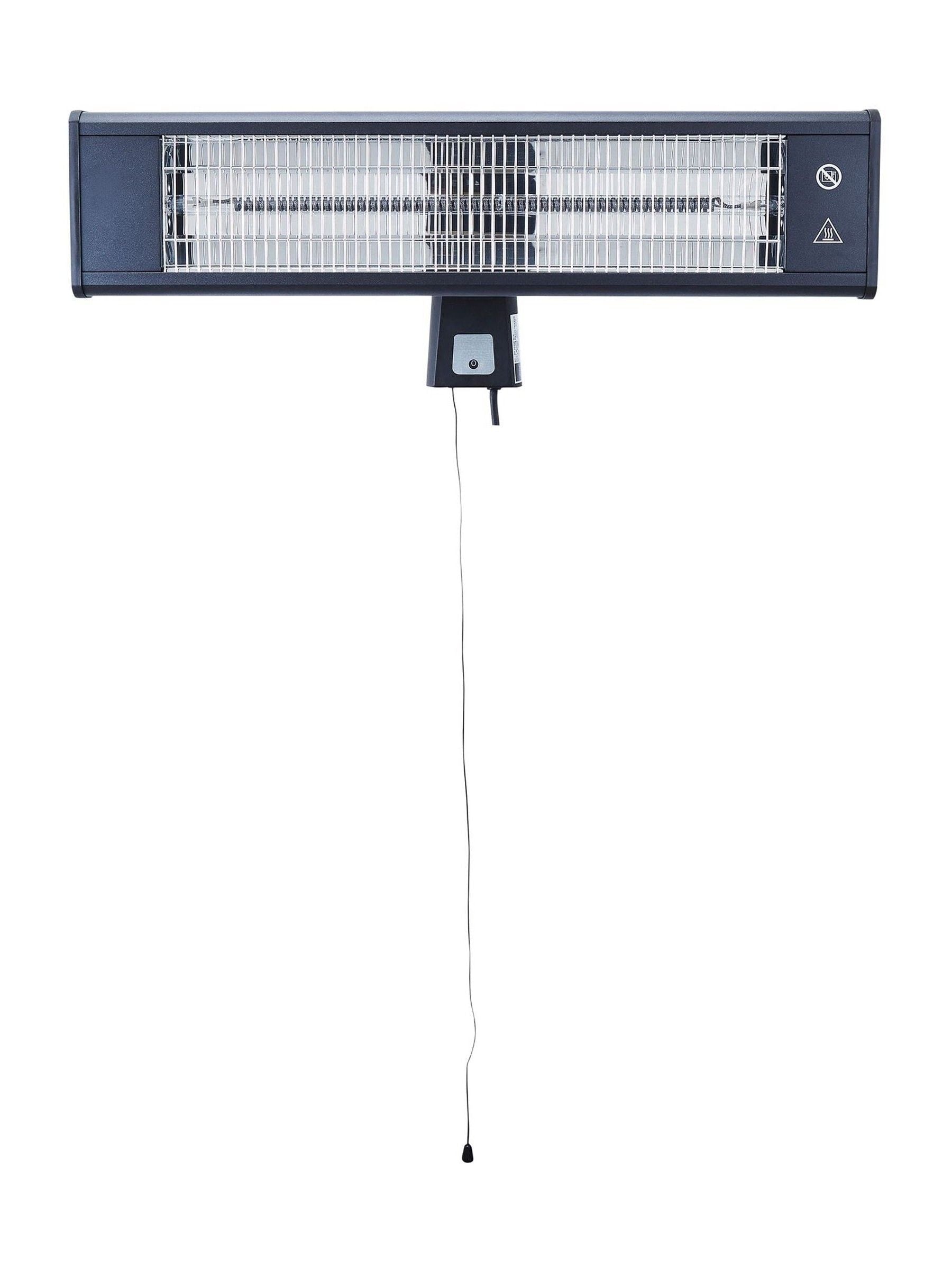 BHS black wall mount patio heater 1800W (British brand)