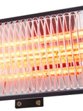 BHS black 2kW wall heater with wireless speaker, UK version