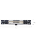 BHS black 2kW wall heater with wireless speaker, UK version