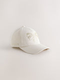 Baker by Ted Baker white floral cap with diamante bow, UK version