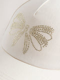 Baker by Ted Baker white floral cap with diamante bow, UK version
