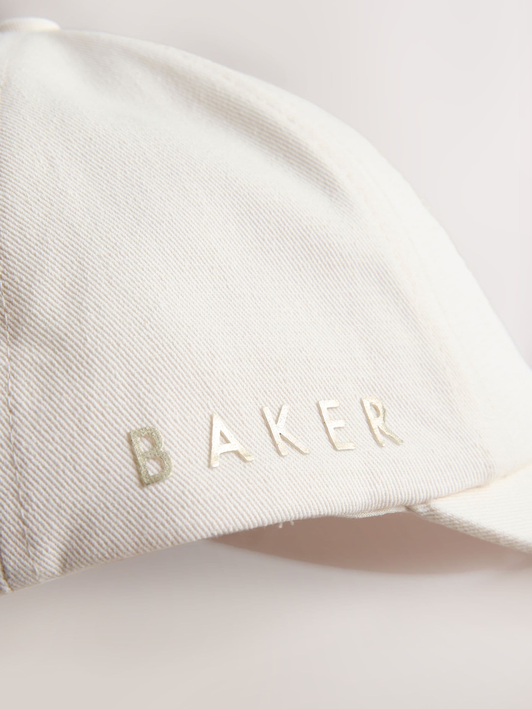 Baker by Ted Baker white floral cap with diamante bow, UK version
