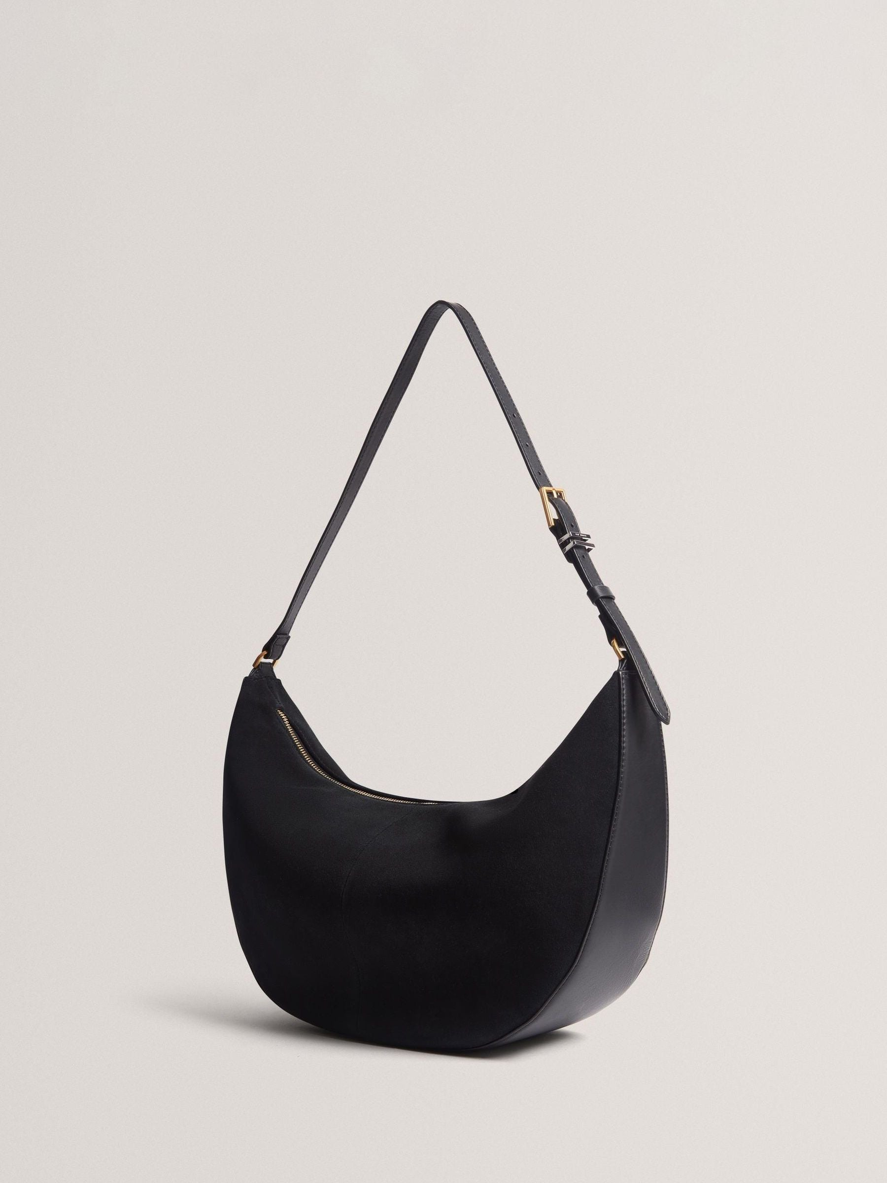 Ted Baker black suede hobo bag (British brand)