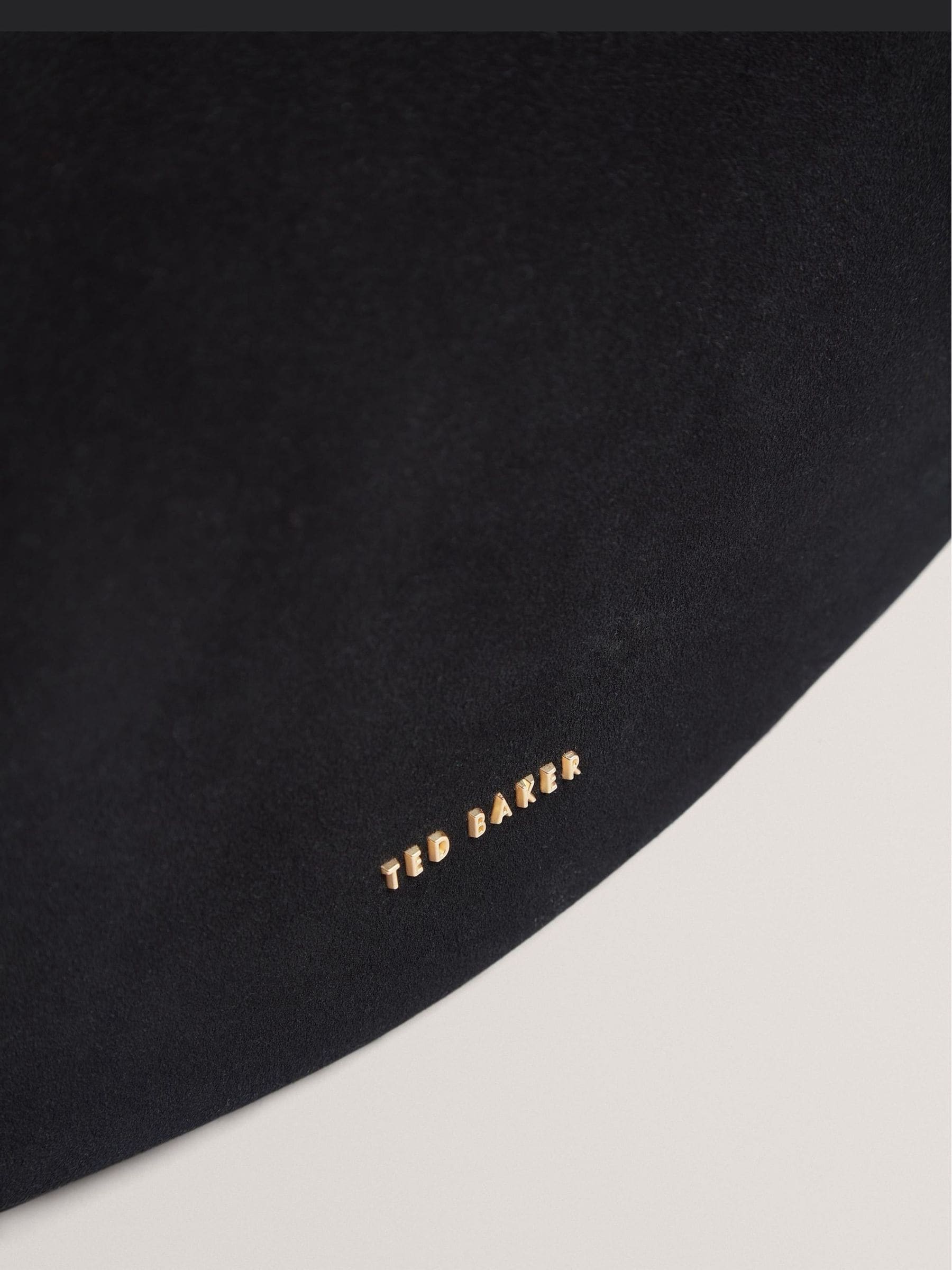 Ted Baker black suede hobo bag (British brand)