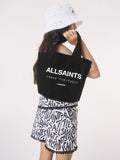 AllSaints black underground logo canvas tote bag, UK version