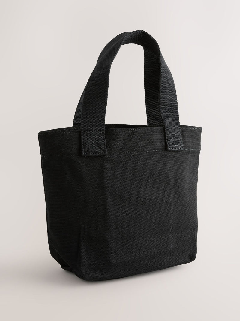 AllSaints black underground logo canvas tote bag, UK version