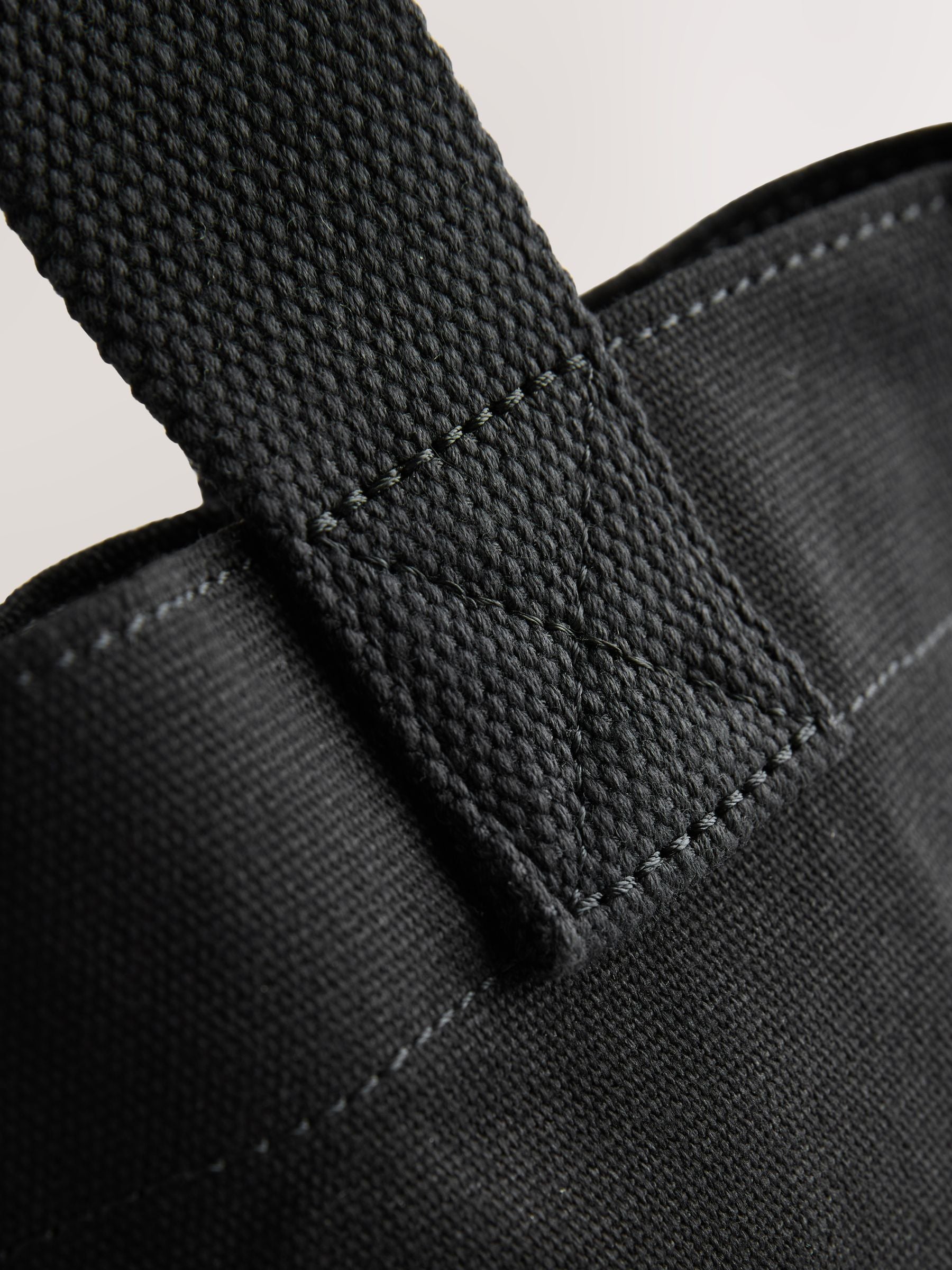 AllSaints black underground logo canvas tote bag, UK version