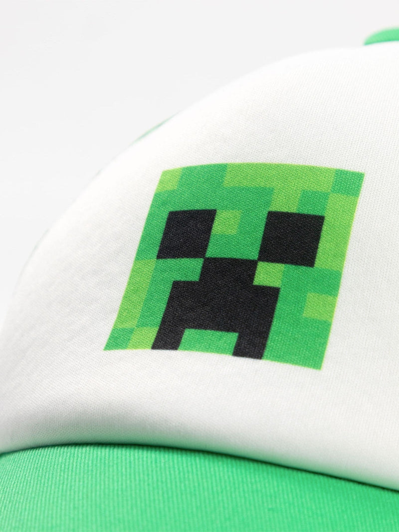 Vanilla Underground Minecraft Creeper snapback cap, imported from the UK