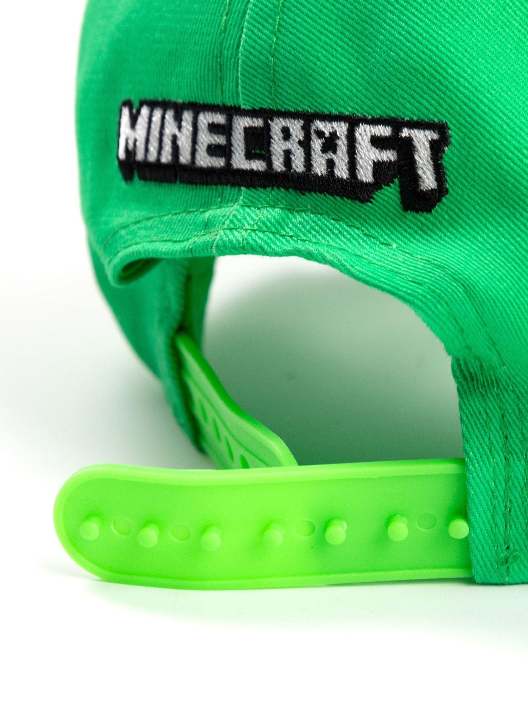 Vanilla Underground Minecraft Creeper snapback cap, imported from the UK