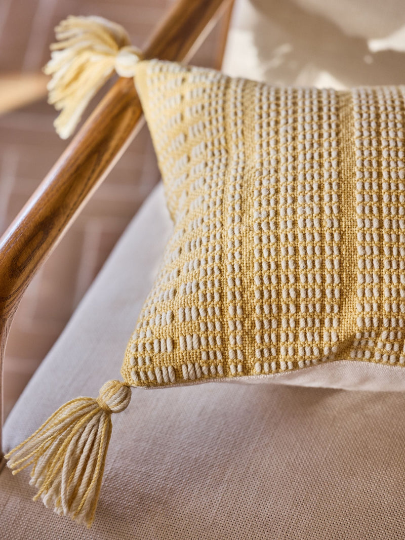 FatFace woven cushion ochre 30x50cm - British product