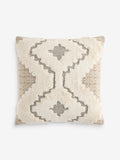 FatFace Natural Geo Diamond Cotton Tufted cushion 50cm, imported from the UK